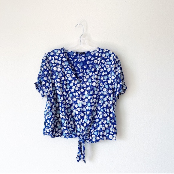 MADEWELL novel tie front top - Picture 2 of 4